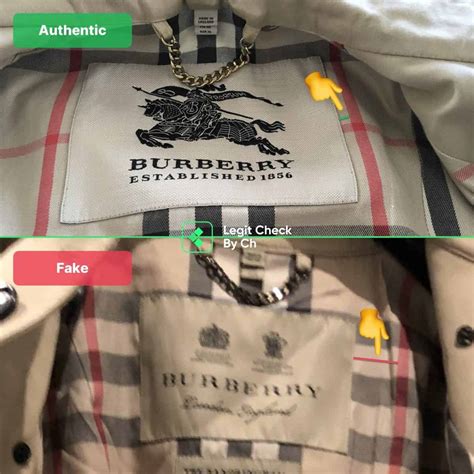 burberry real vs fake jacket|identify burberry raincoat.